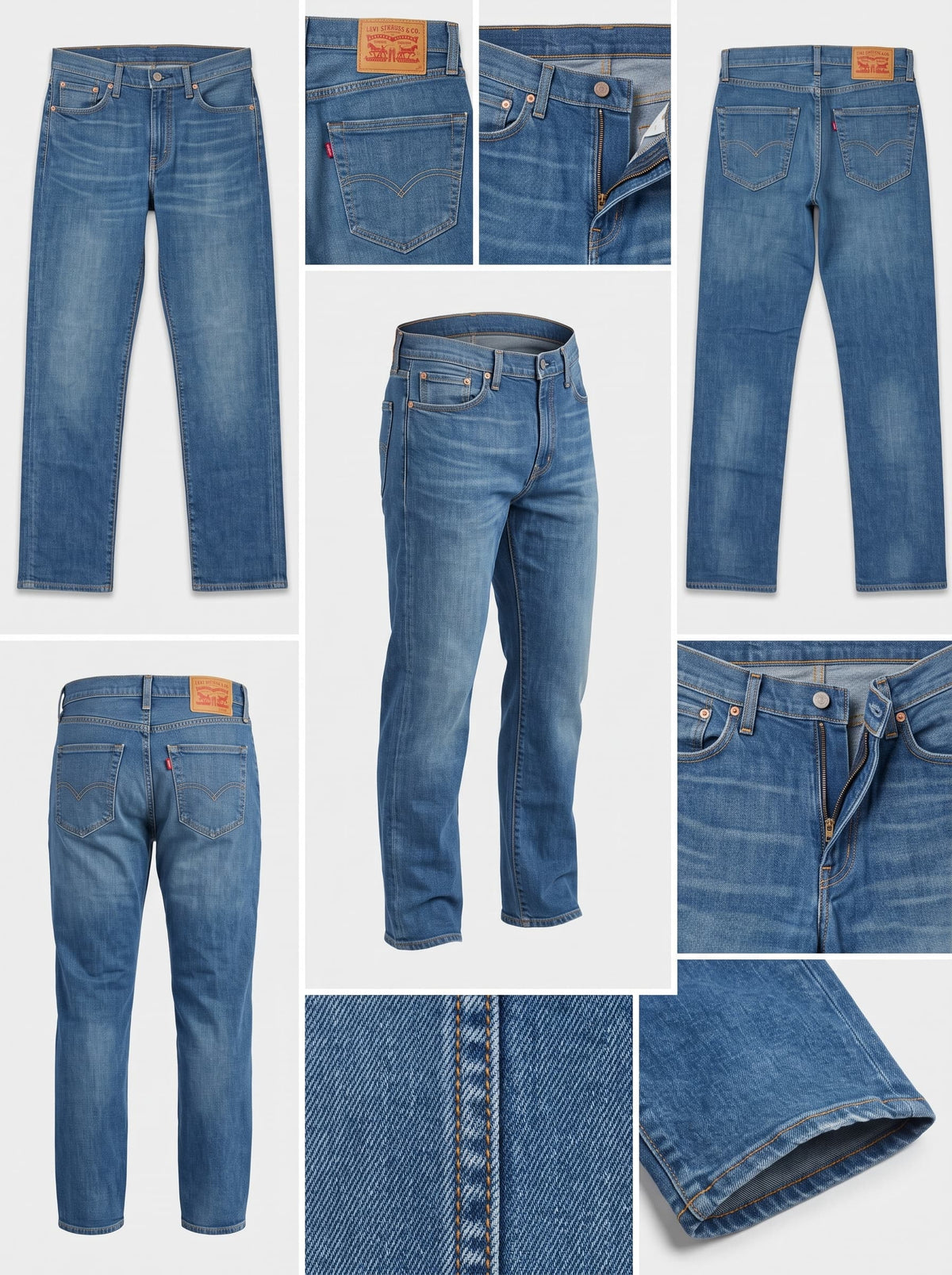 levi's 751 - relaxed - 100%cotton - zipper - 30X32
