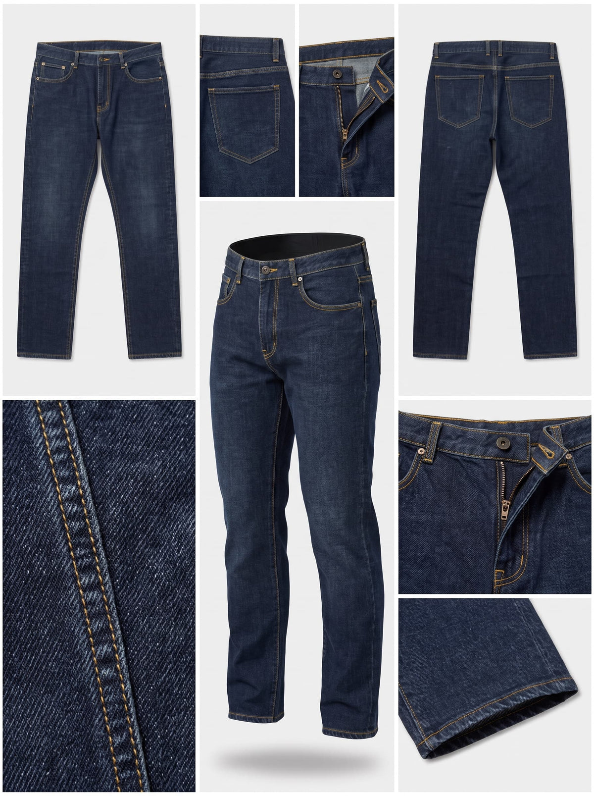 &denim - regular - stretch - zipper - 34x32