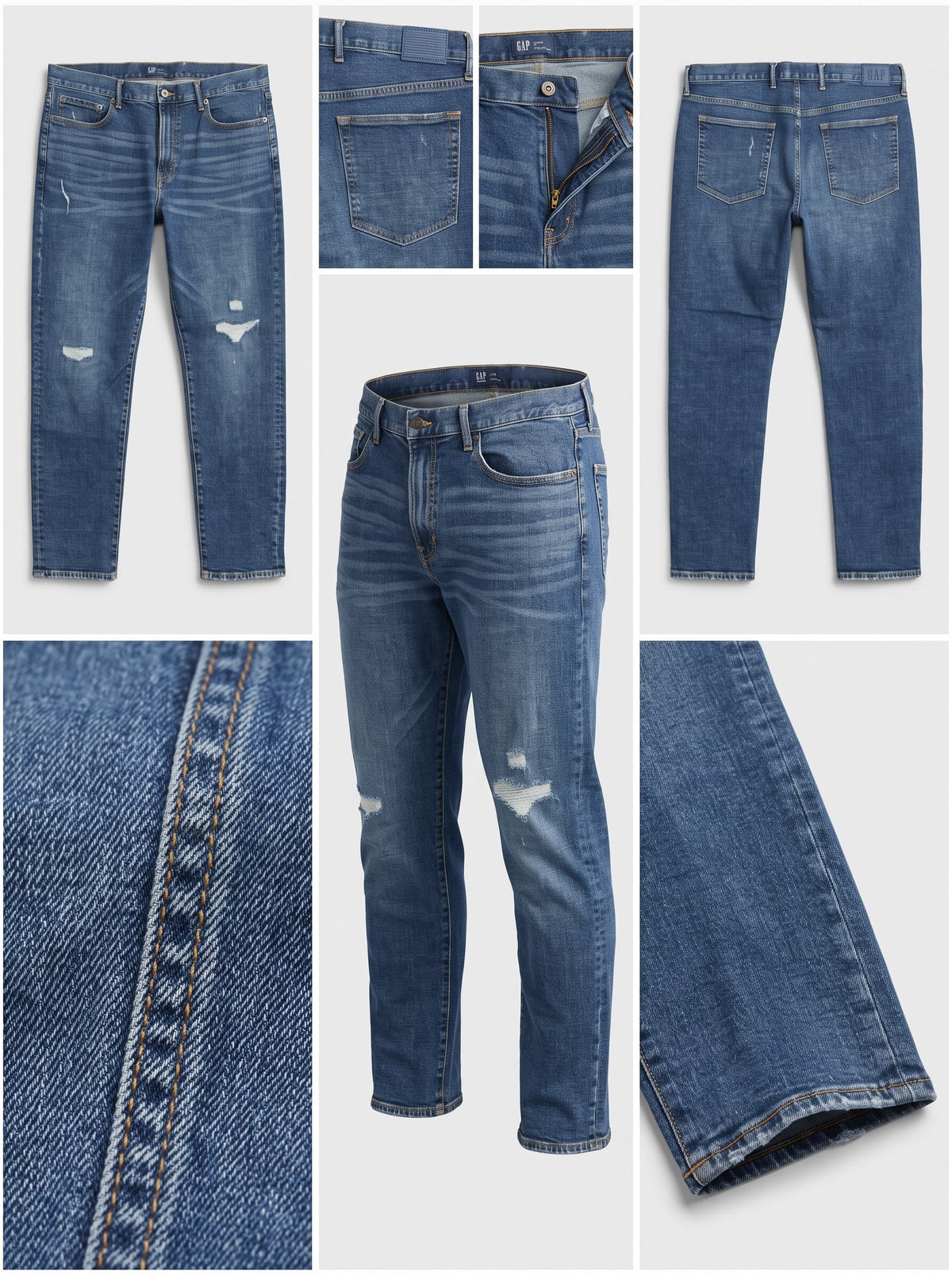 GAP - TAPERED - STRETCH - ZIPPER - 40X32