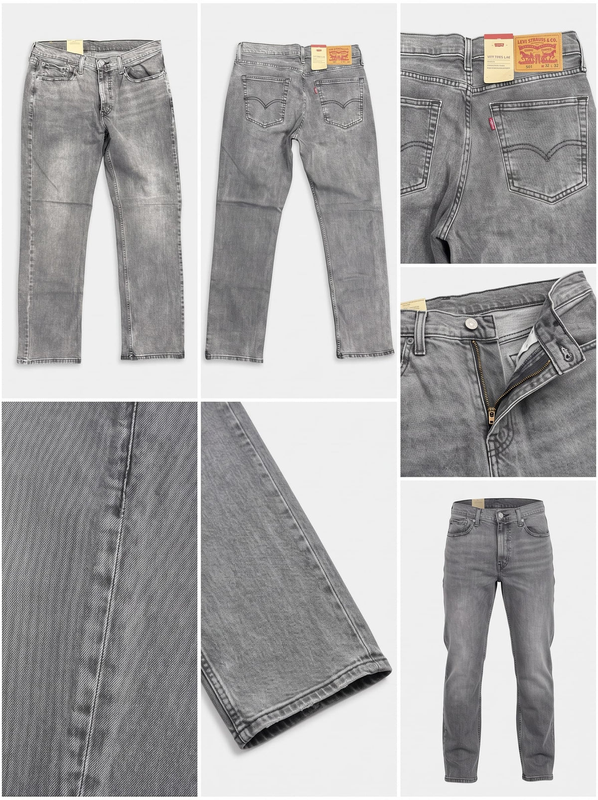 levi's 514 - straight - stretch - zipper - 32x32