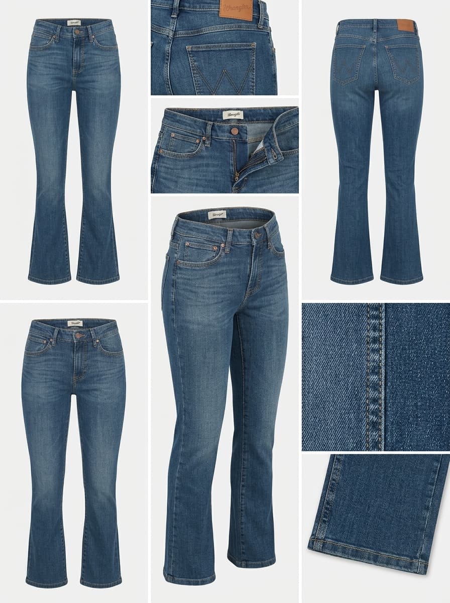 wrangler - bespoke bootcut - STRETCH - zipper - 27x34