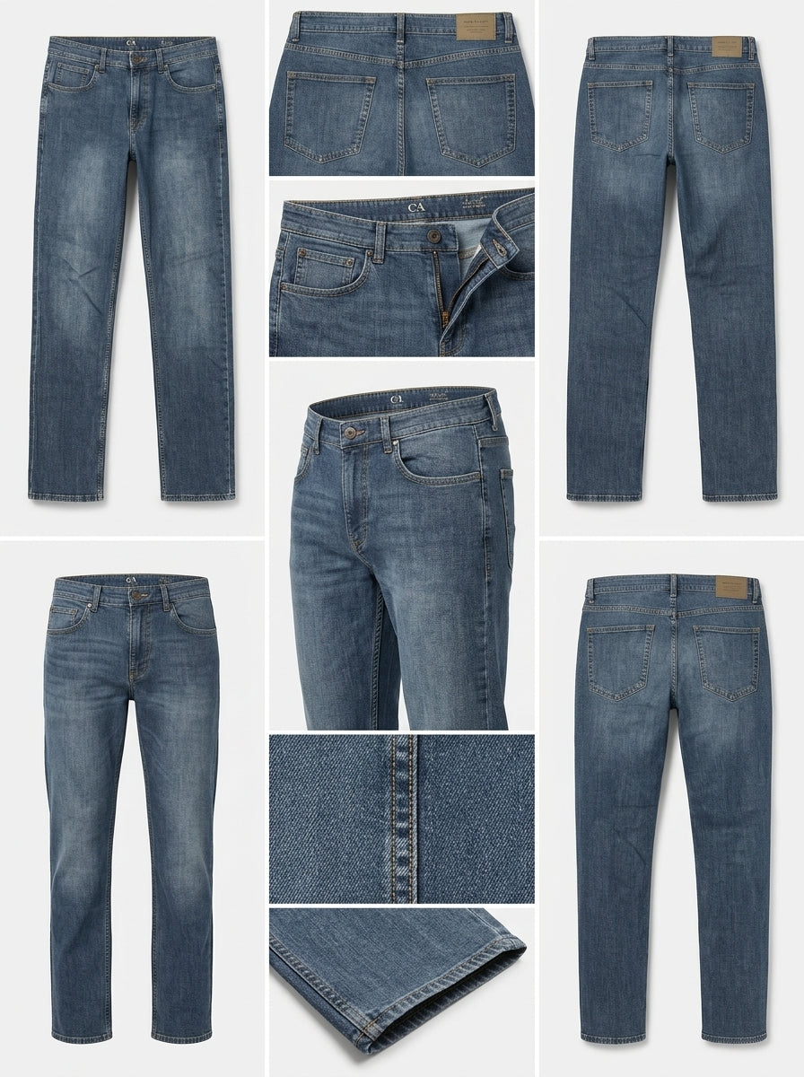 C&A - straight - STRETCH - ZIPPER - 33X32