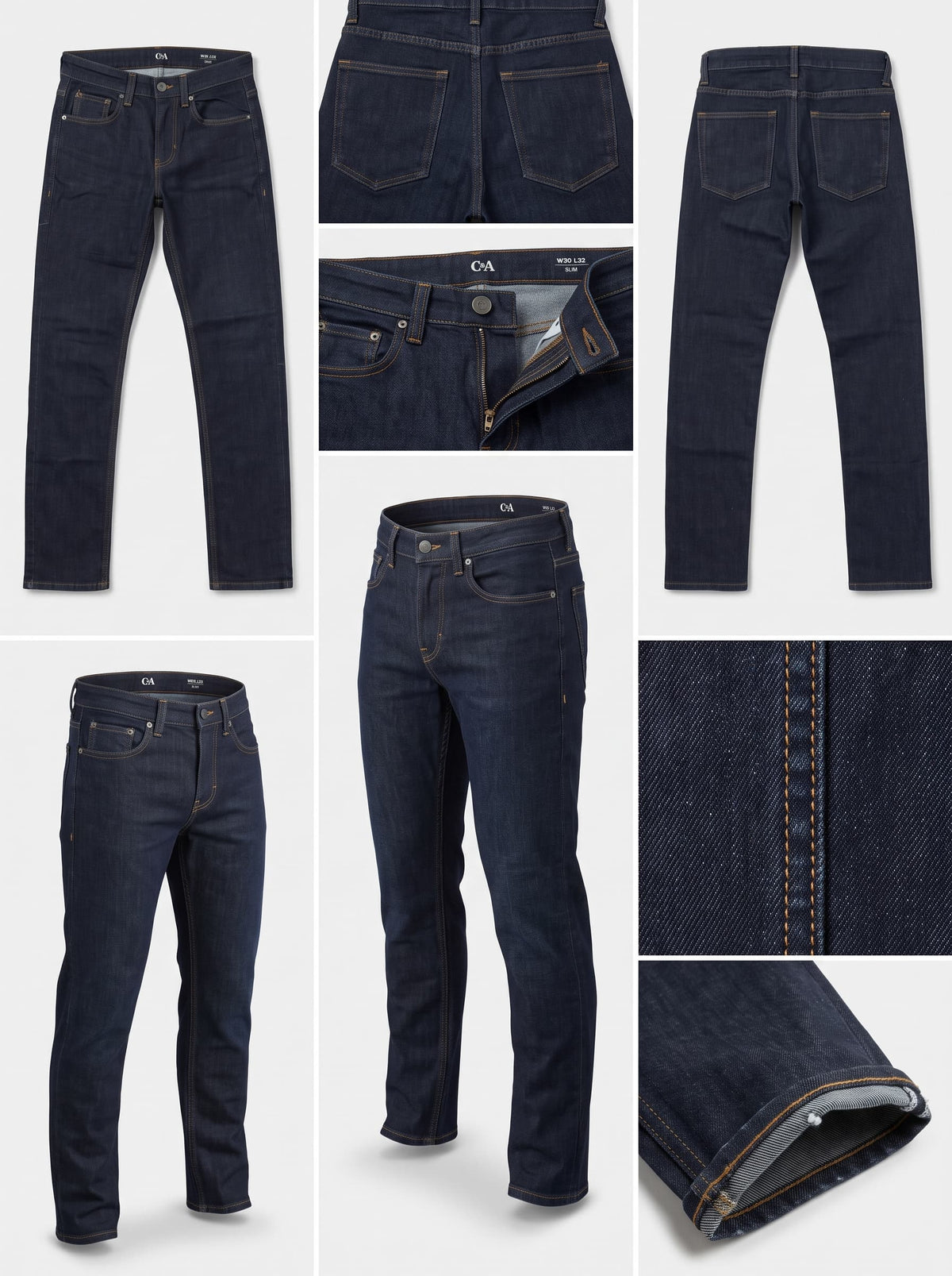 c&a - slim - stretch - zipper - 30x32