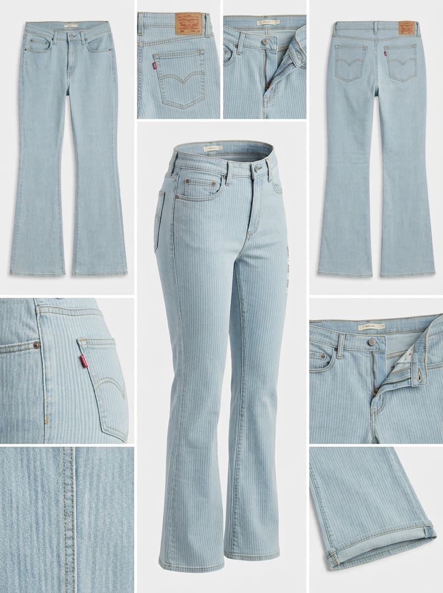 Levis 726 - flare - stretch - zipper - 31x32
