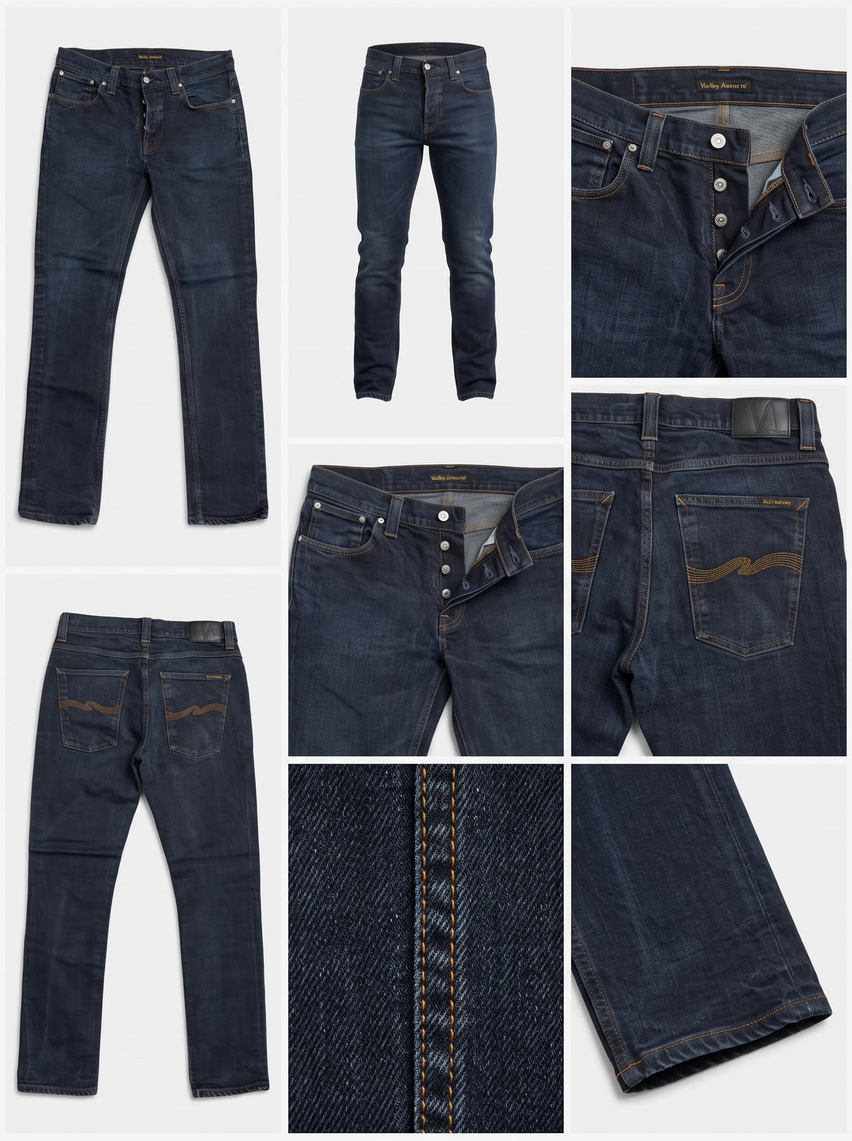 NUDIE JEANS - SLIM - STRETCH - BUTTONS - 33X32