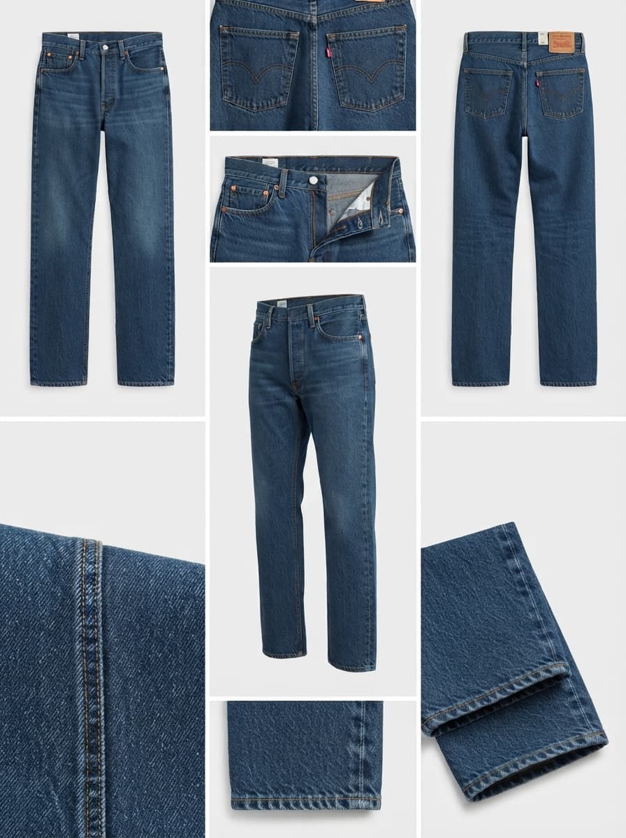levis - Straight - Stretch - zipper - 25x30