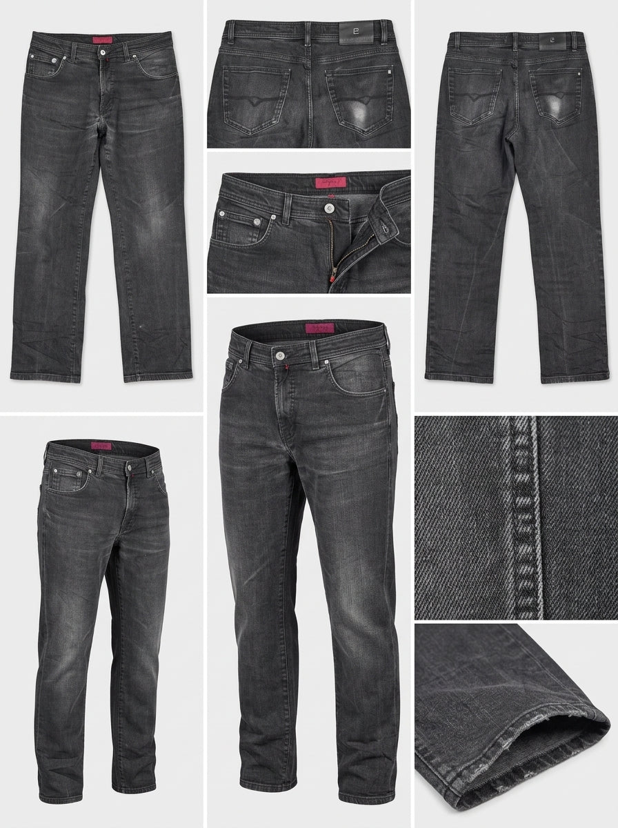 PIERRE CARDIN - STRAIGHT - STRETCH - ZIPPER - 36X32