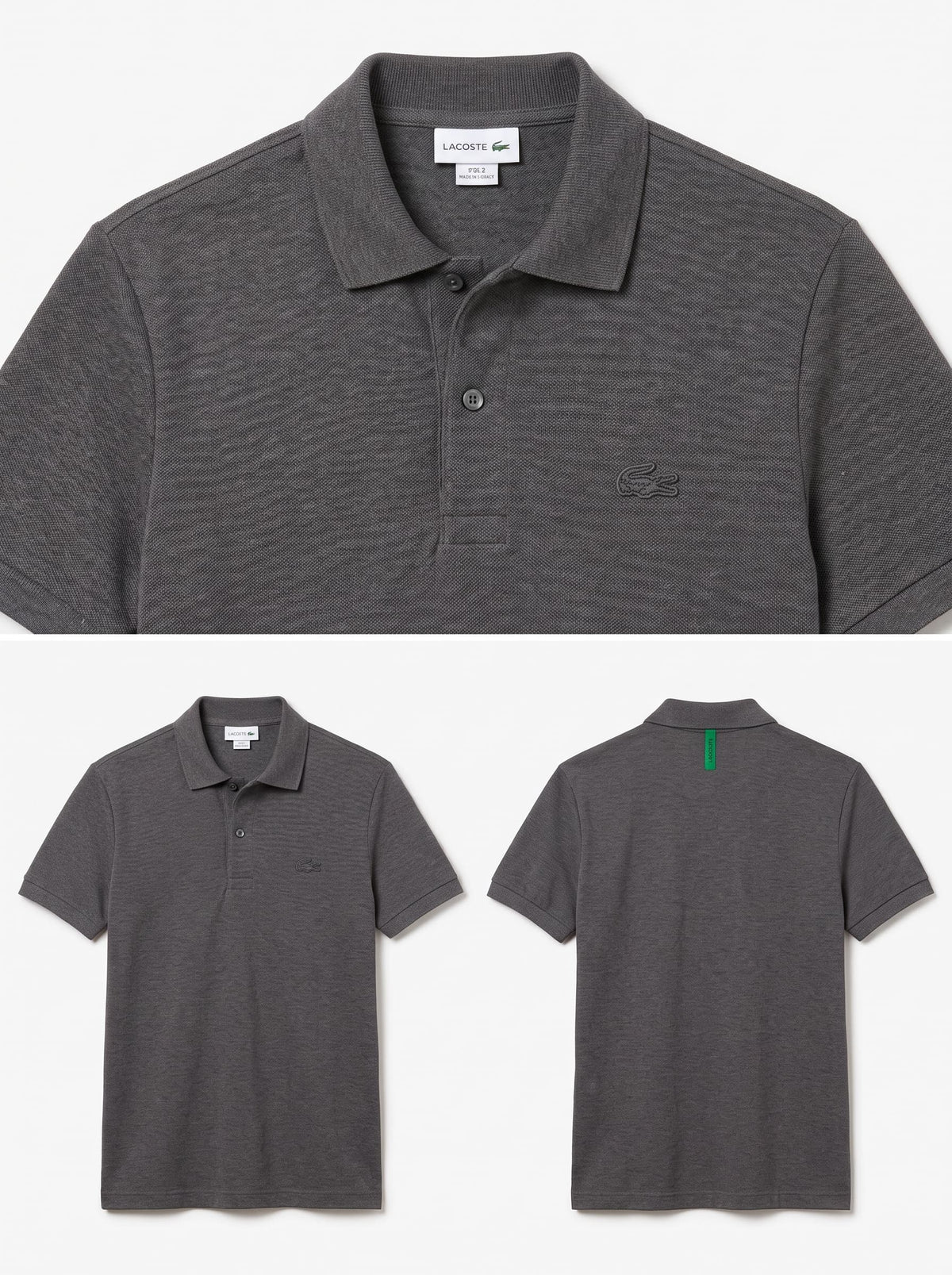 lacoste dark grey