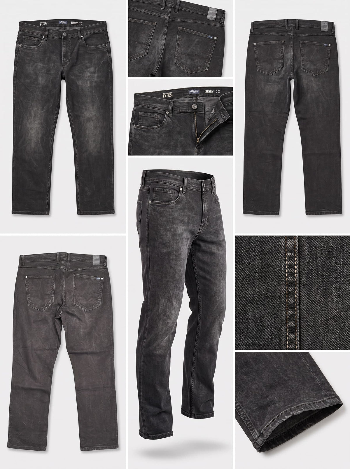 stooker frisco - straight - stretch - zipper - 40x30