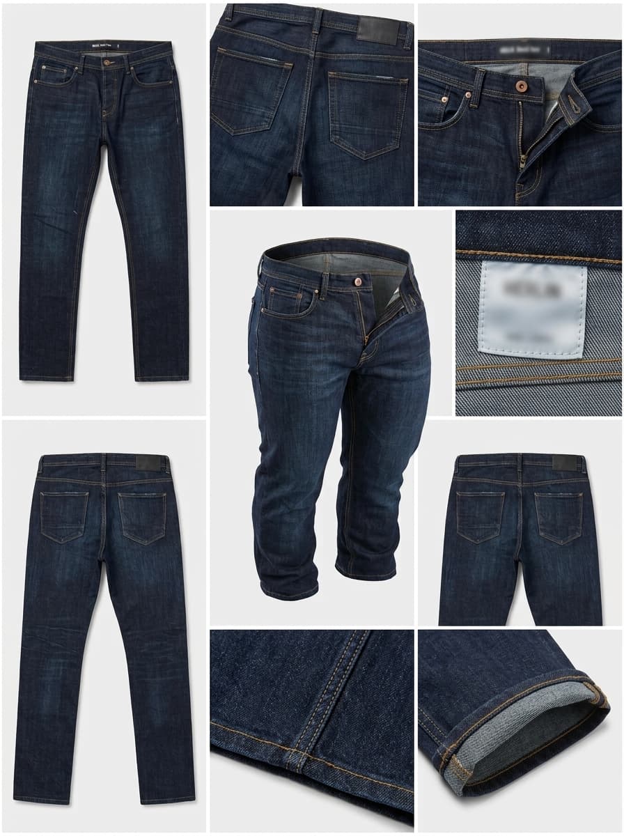 DENIM&CO - SLIM - STRETCH - BUTTONS - 36X34