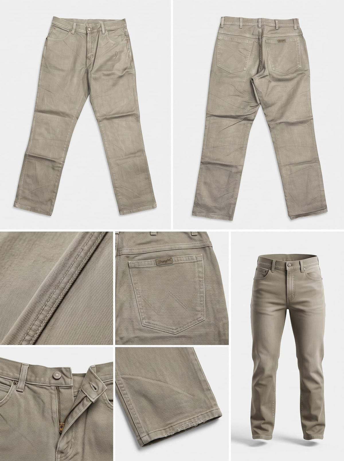 wrangler - straight - STRETCH - zipper - 33X30