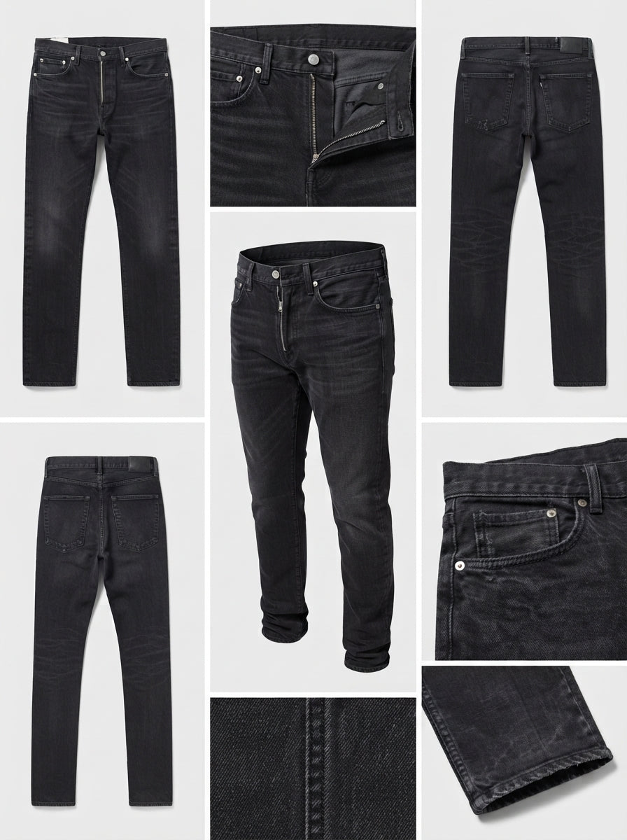 H&M - SLIM - STRETCH - ZIPPER - 36X32