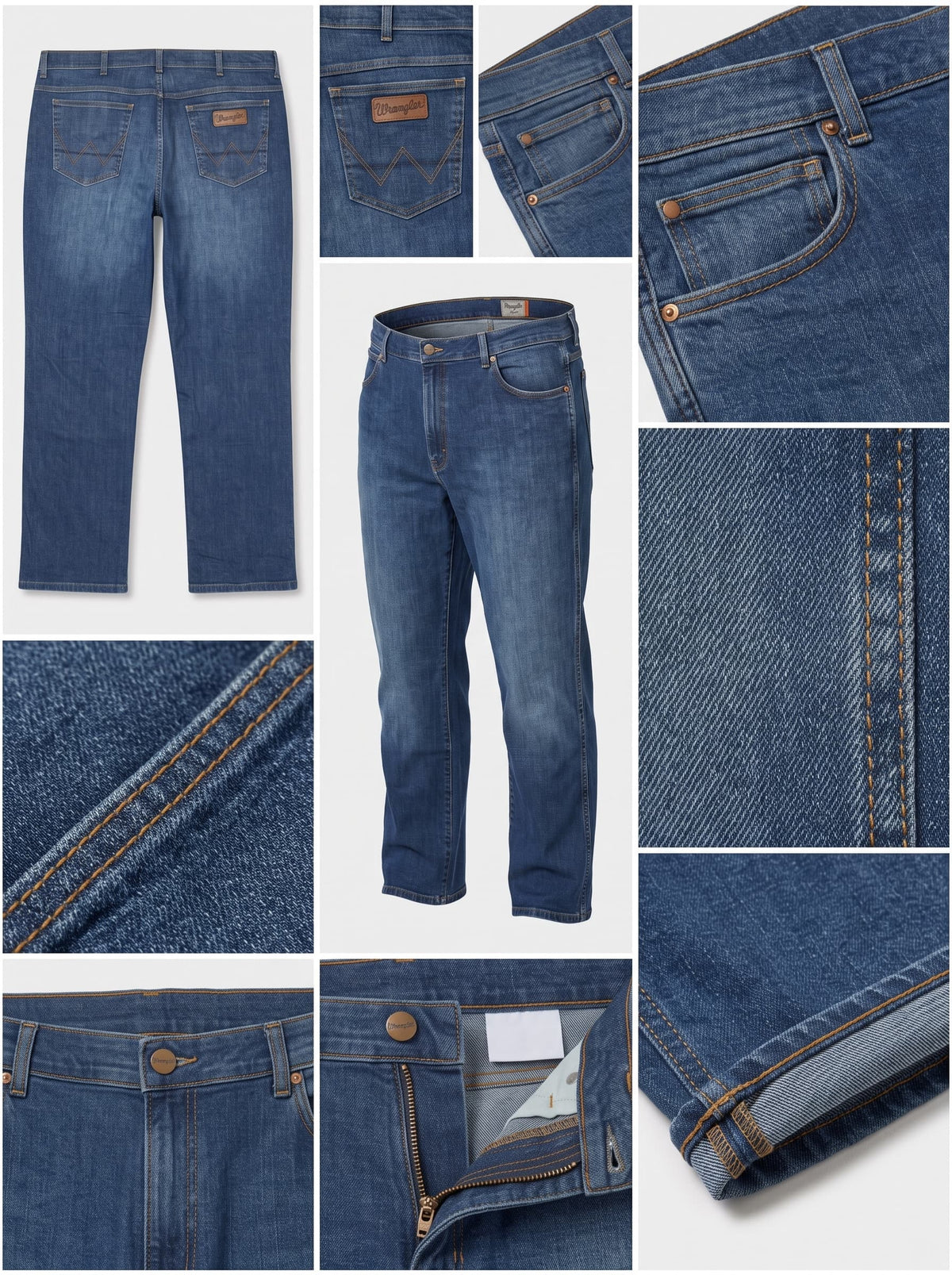 WRANGLER - STRAIGHT - STRETCH - ZIPPER - 42X32