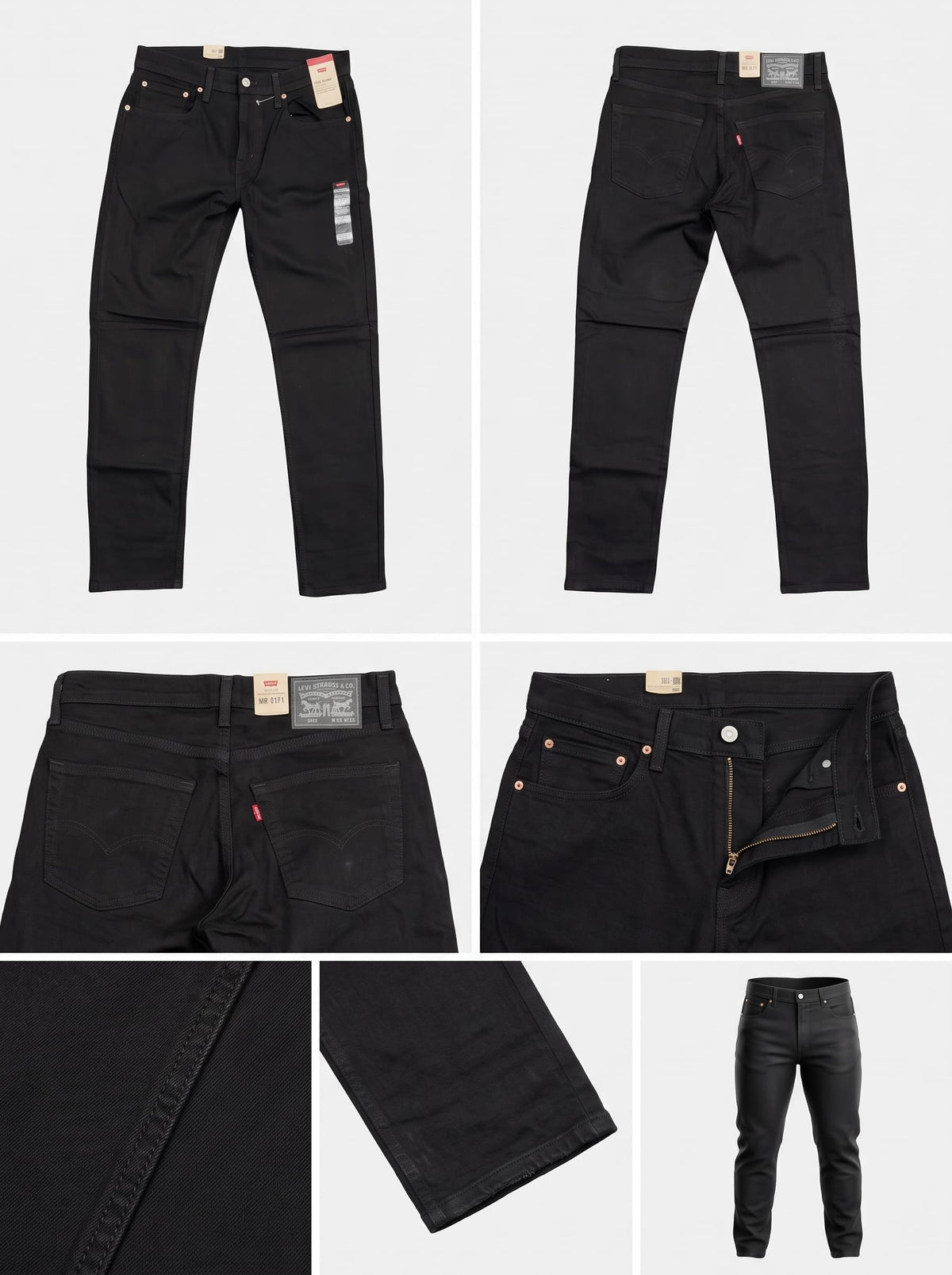 levi's 502 - slim - stretch - zipper - 32x34