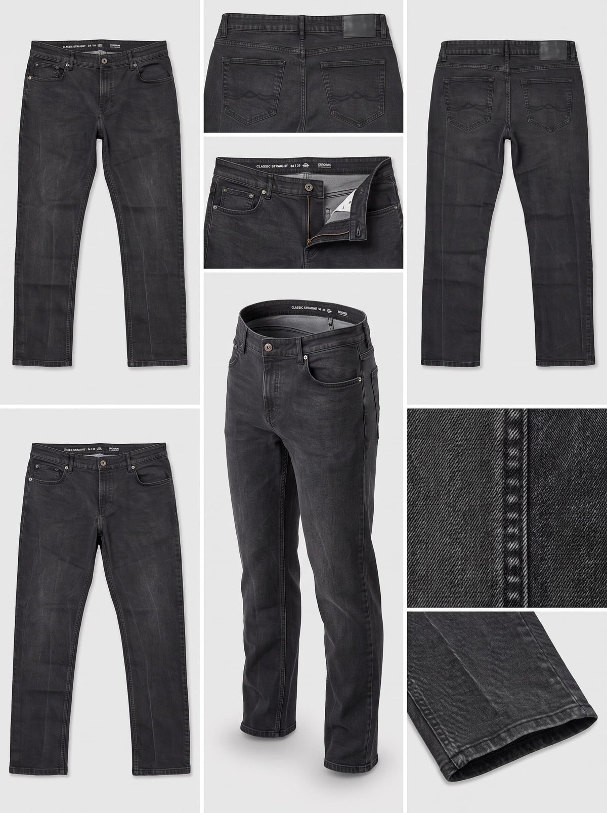 C&A - STRAIGHT - STRETCH - ZIPPER 36X30