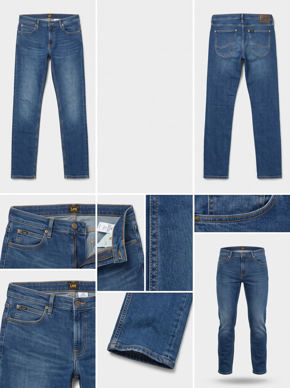 lee malone - skinny - stretch - zipper - 32x30