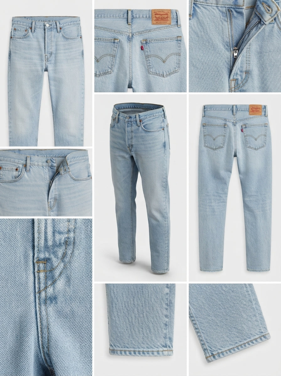 Levis - mom jeans - stretch - zipper - 30x27
