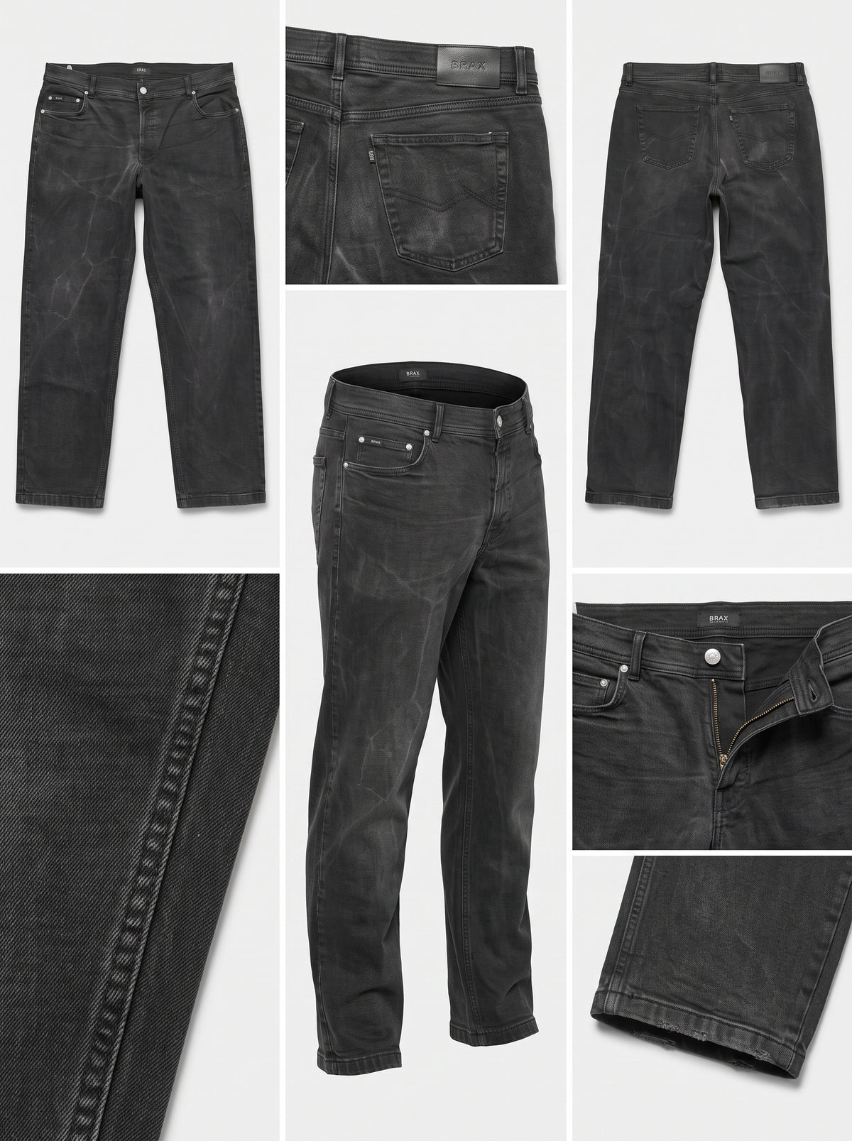 BRAX - STRAIGHT - STRETCH - ZIPPER - 40X32