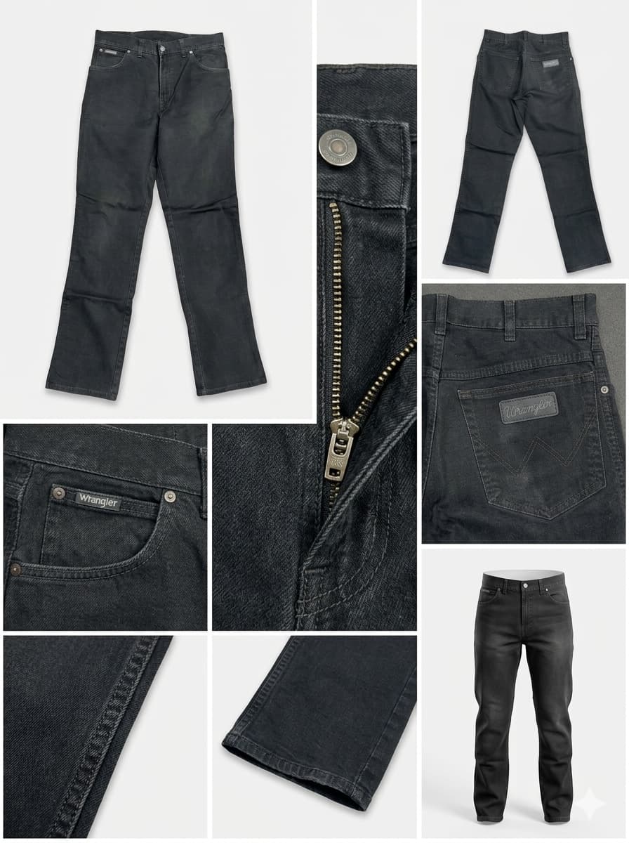 wrangler - straight - STRETCH - zipper - 33X34