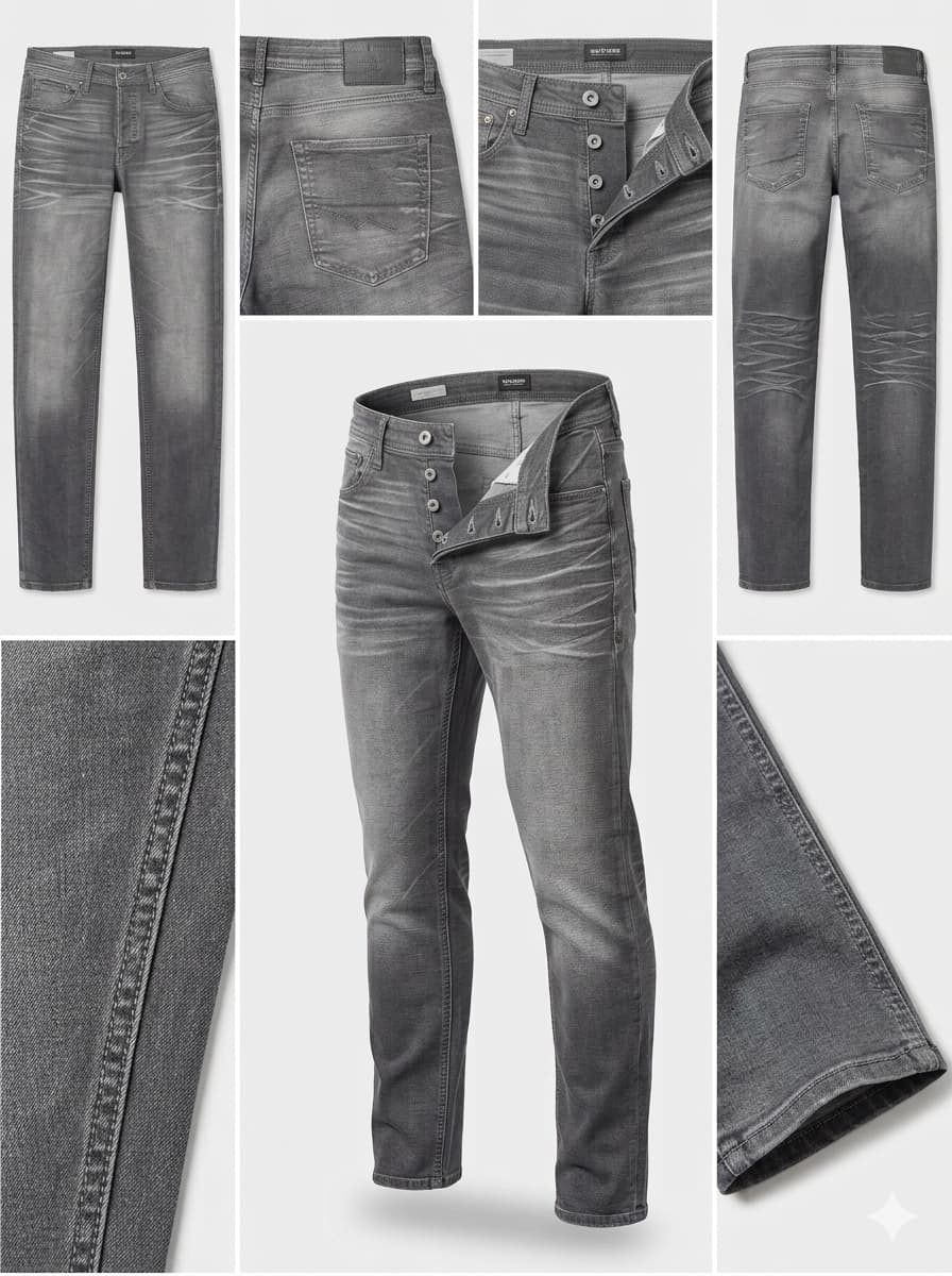 jack&jones- REGULAR - stretch - buttons - 34x34