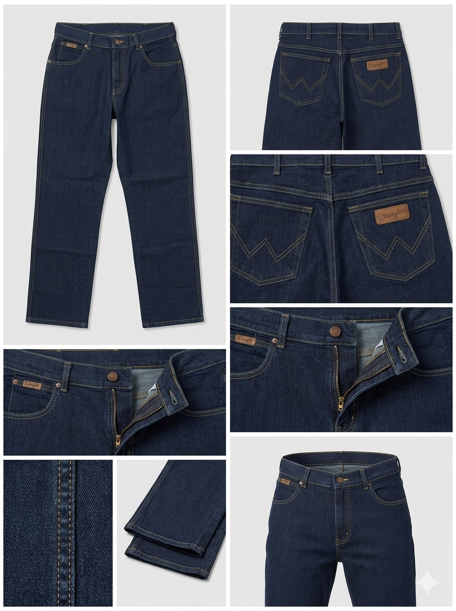 wrangler - straight - STRETCH - zipper - 33X30