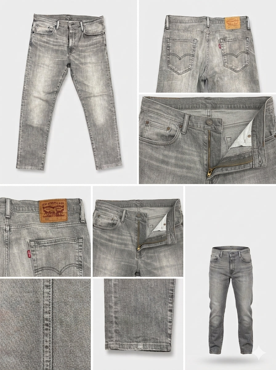 levi's 512 - tapered - stretch - zipper - 33X32