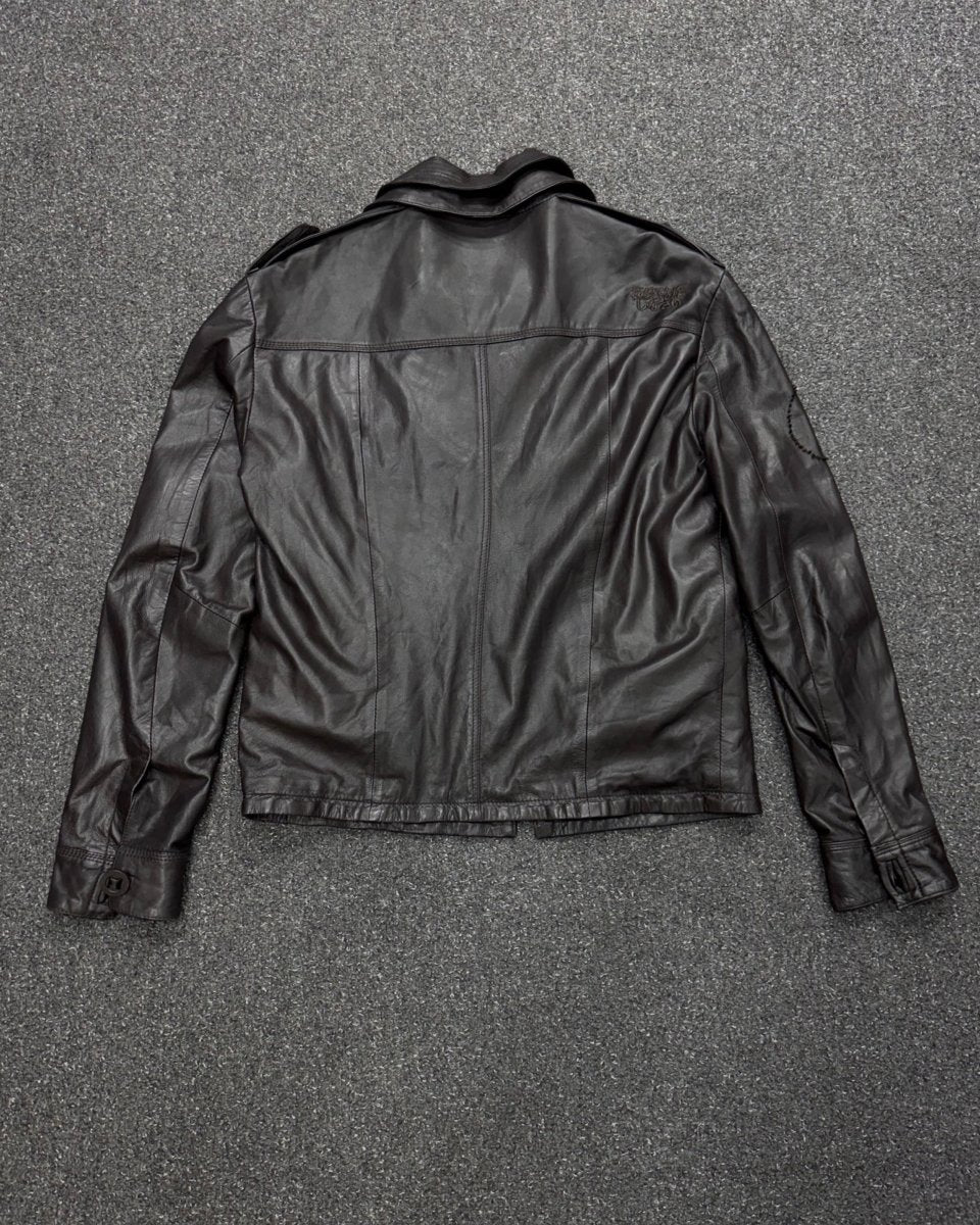 superdry genuine cowhide leather BOMBER XL