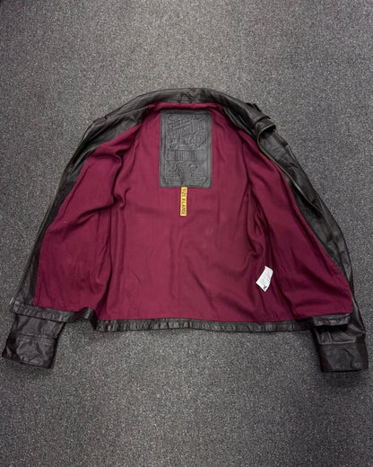 superdry genuine cowhide leather BOMBER XL