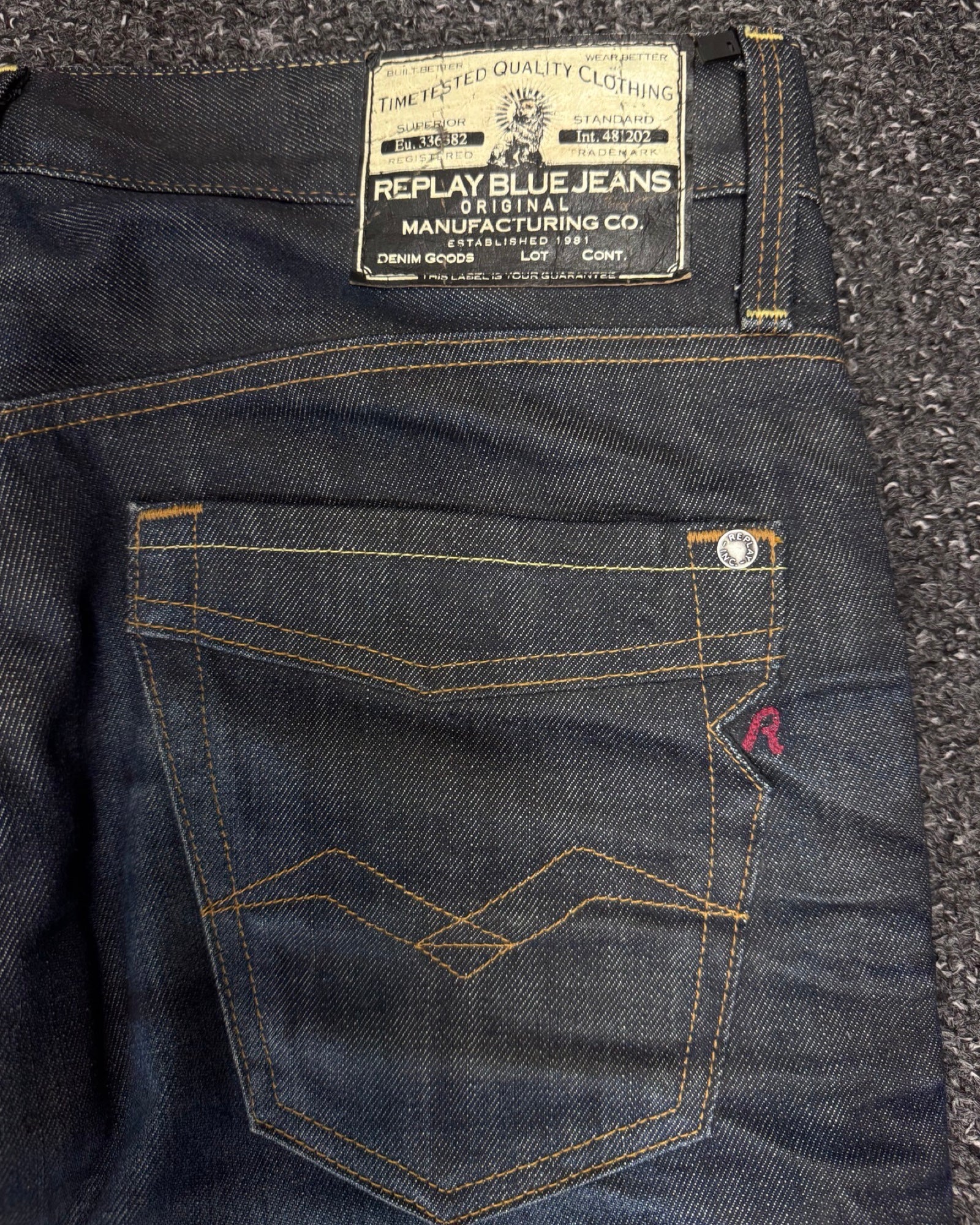 REPLAY BLUE JEANS Bootcut Straight w30l36