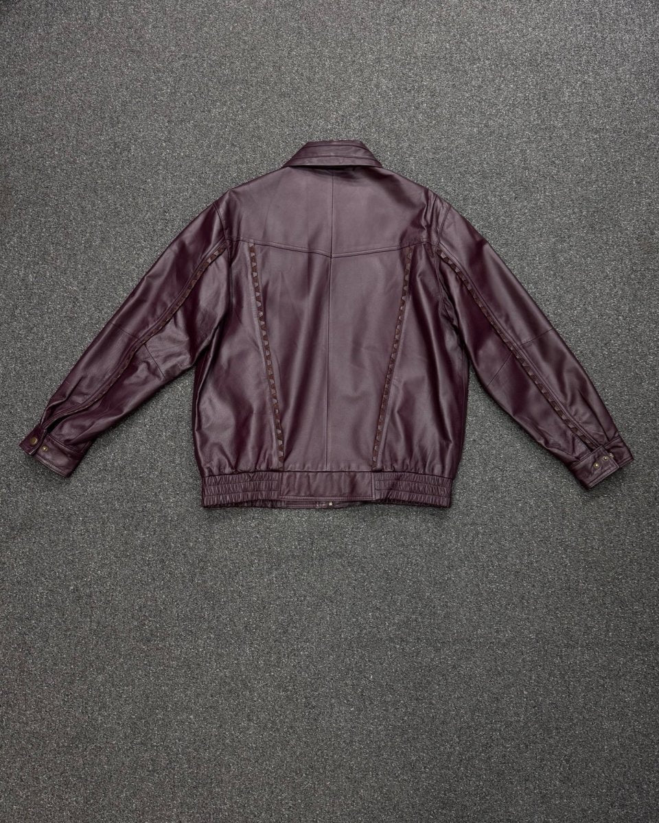 genuine cowhide leather bomber LARGE