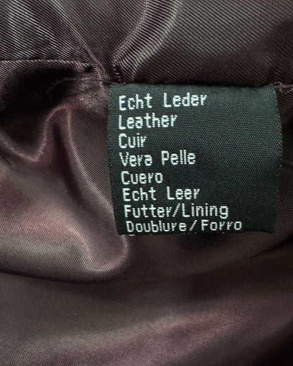 genuine cowhide leather bomber LARGE