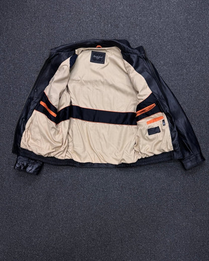 bexleys genuine cowhide leather bomber xl
