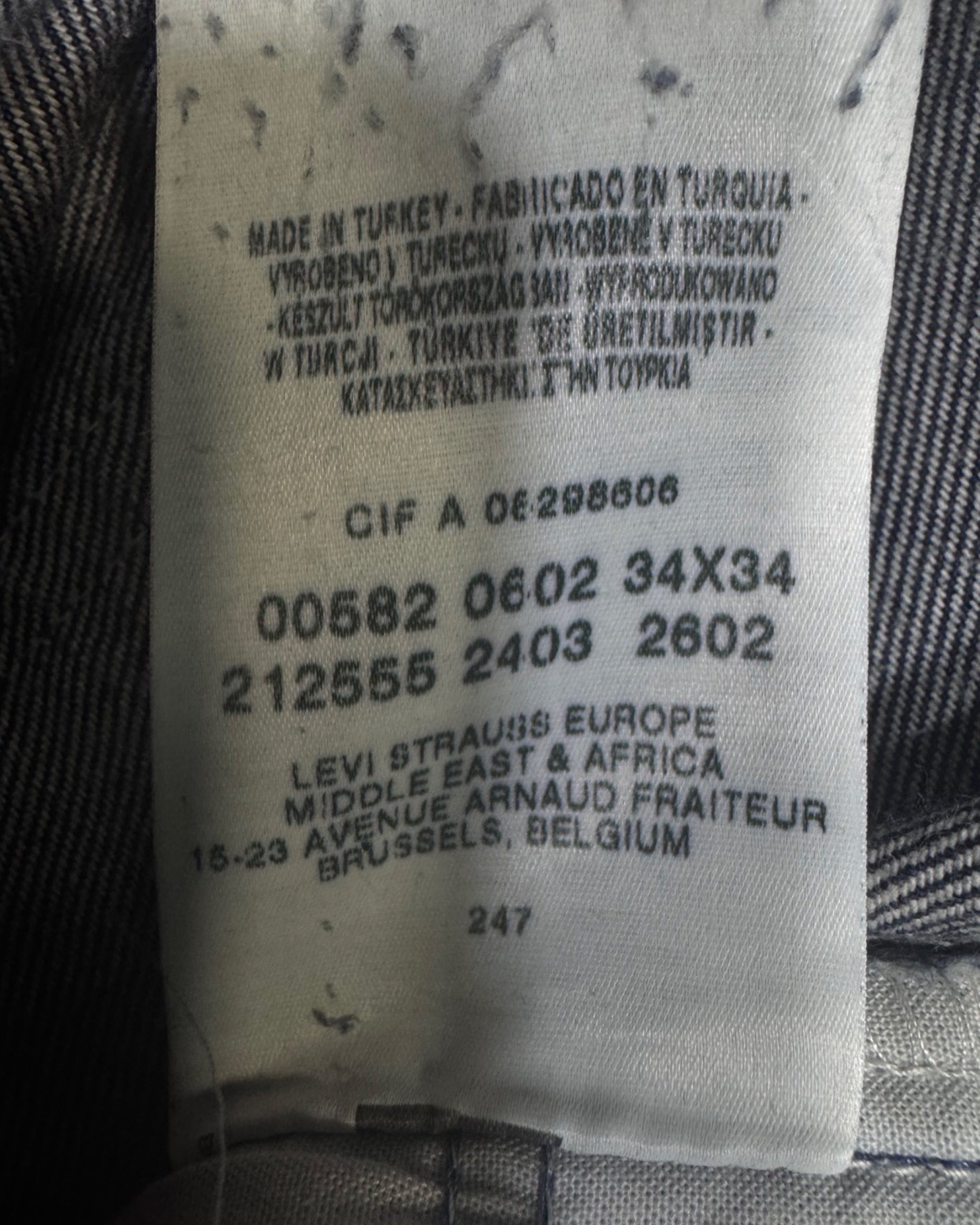 LEVI'S 582 06 w34l34