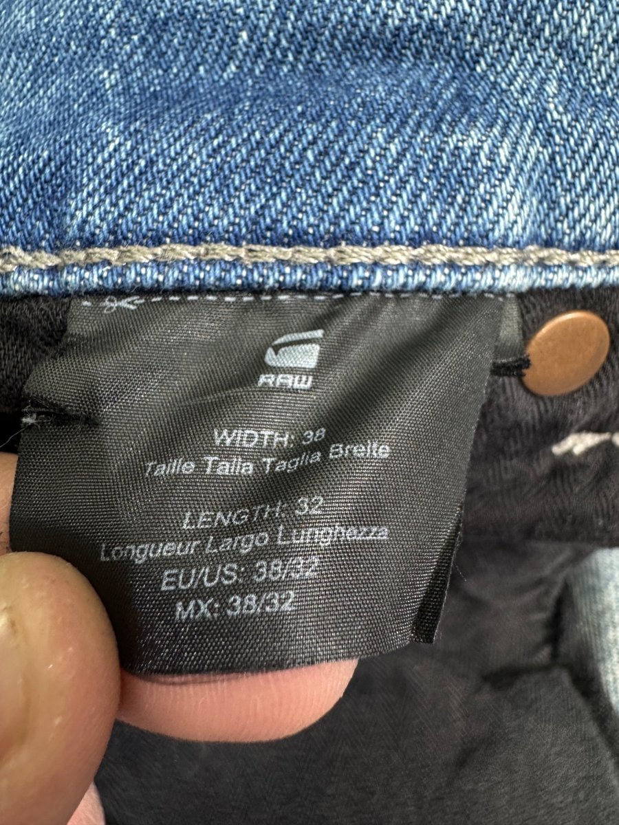 raw gstar straight w38l32