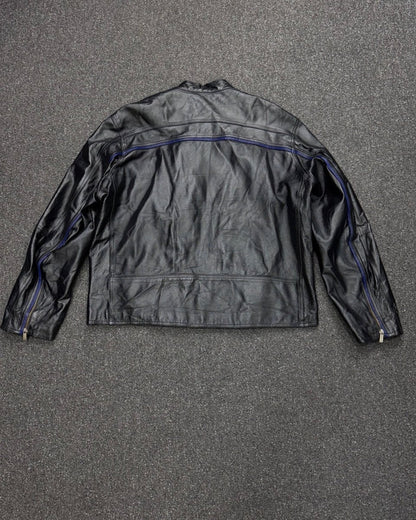 wilson genuine cowhide leather biker xl