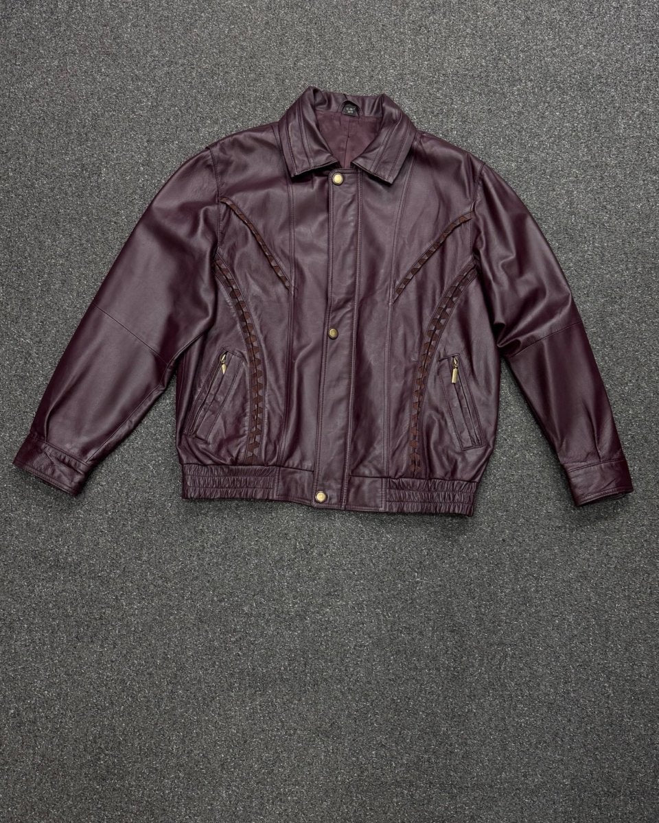 genuine cowhide leather bomber LARGE