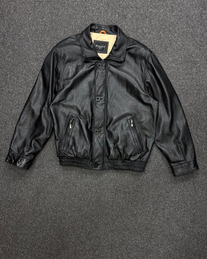 bexleys genuine cowhide leather bomber xl