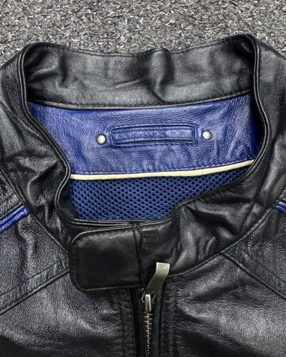 wilson genuine cowhide leather biker xl