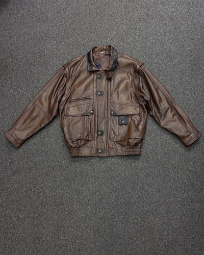 genuine cowhide leather BOMBER XL