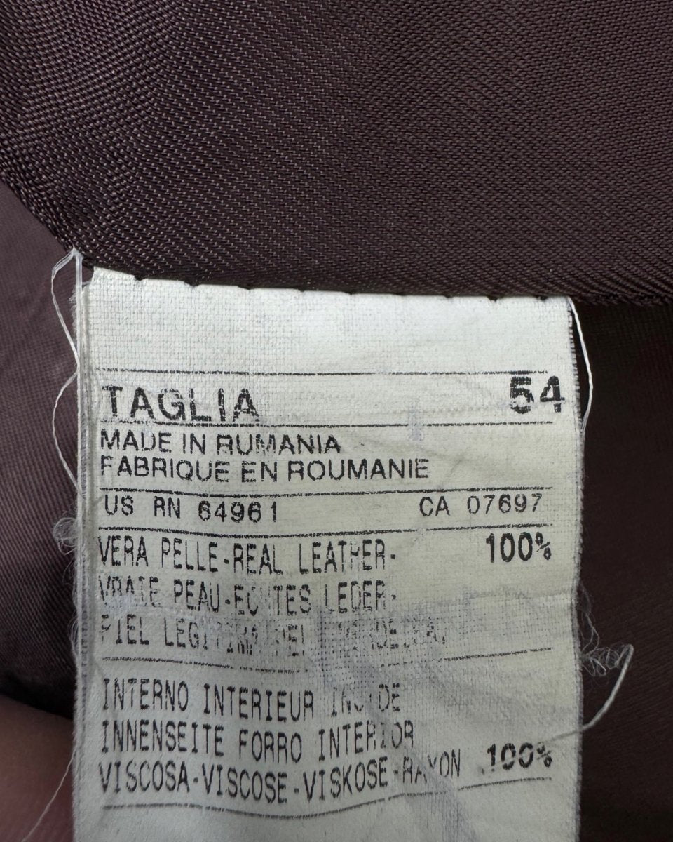 sisley genuine cowhide leather trench LARGE