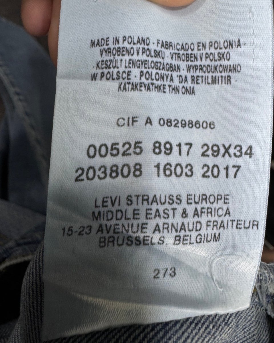 levi's 525 w29l34