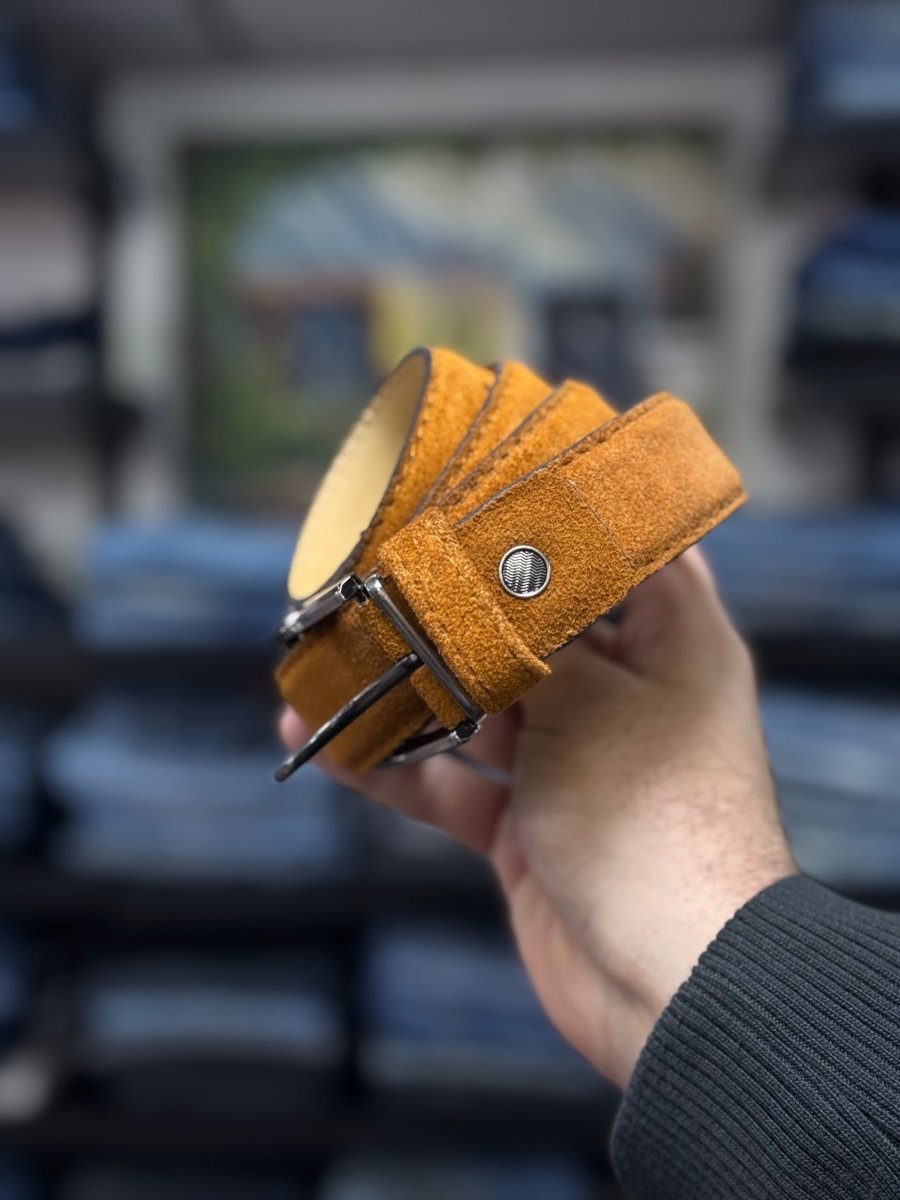 genuine italian suede belt flair by passo