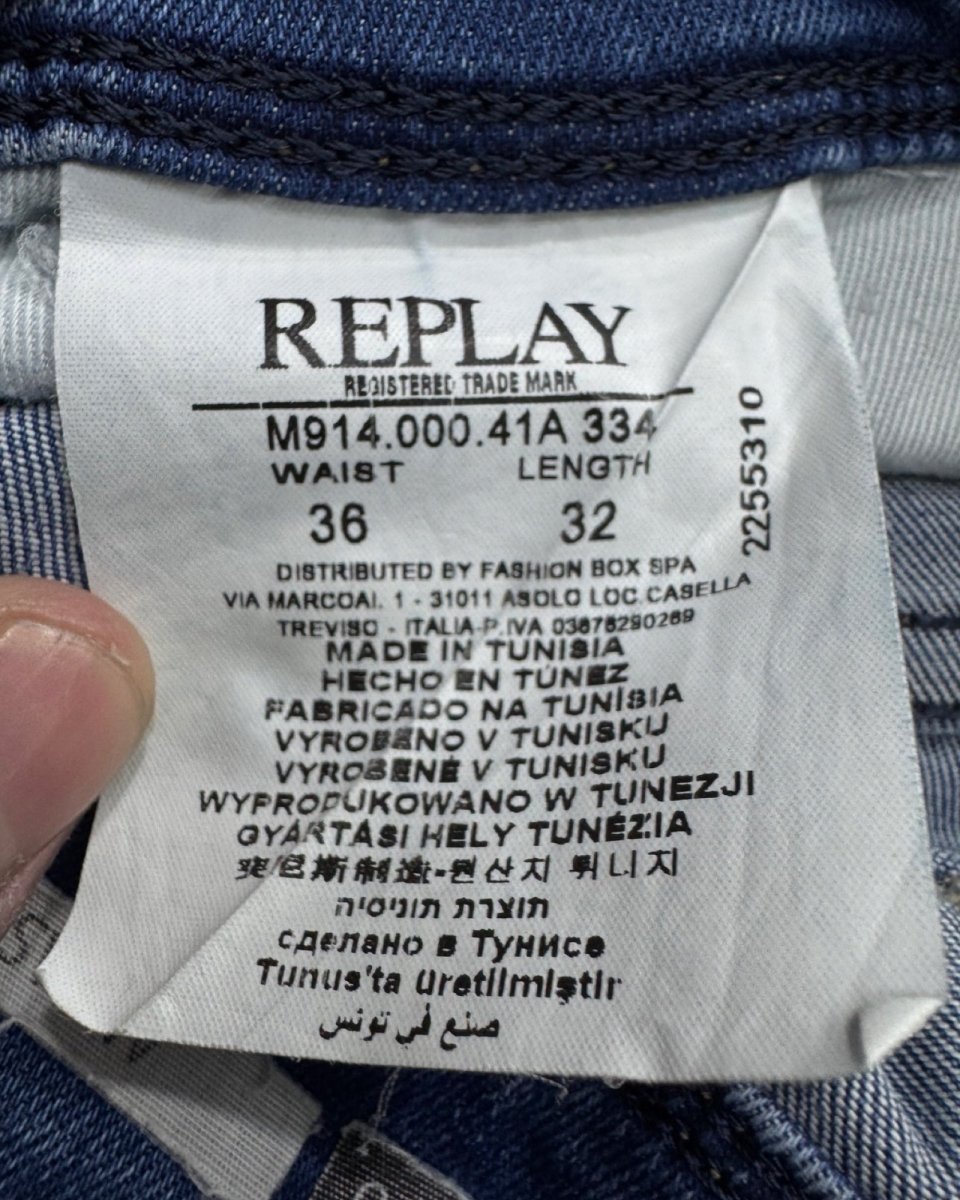 REPLAY BLUE JEANS Slim w36l34