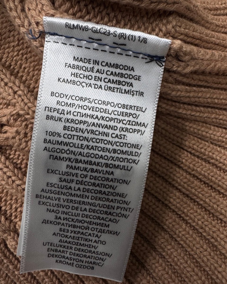 polo ralph lauren braided size m/l
