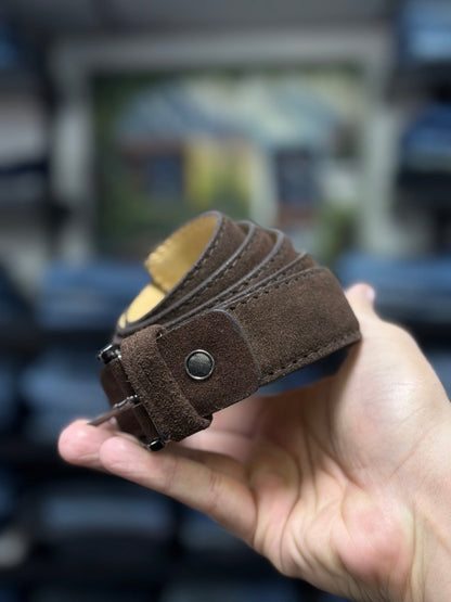 genuine italian suede belt flair by passo