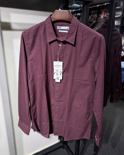 zara slim fit oxford