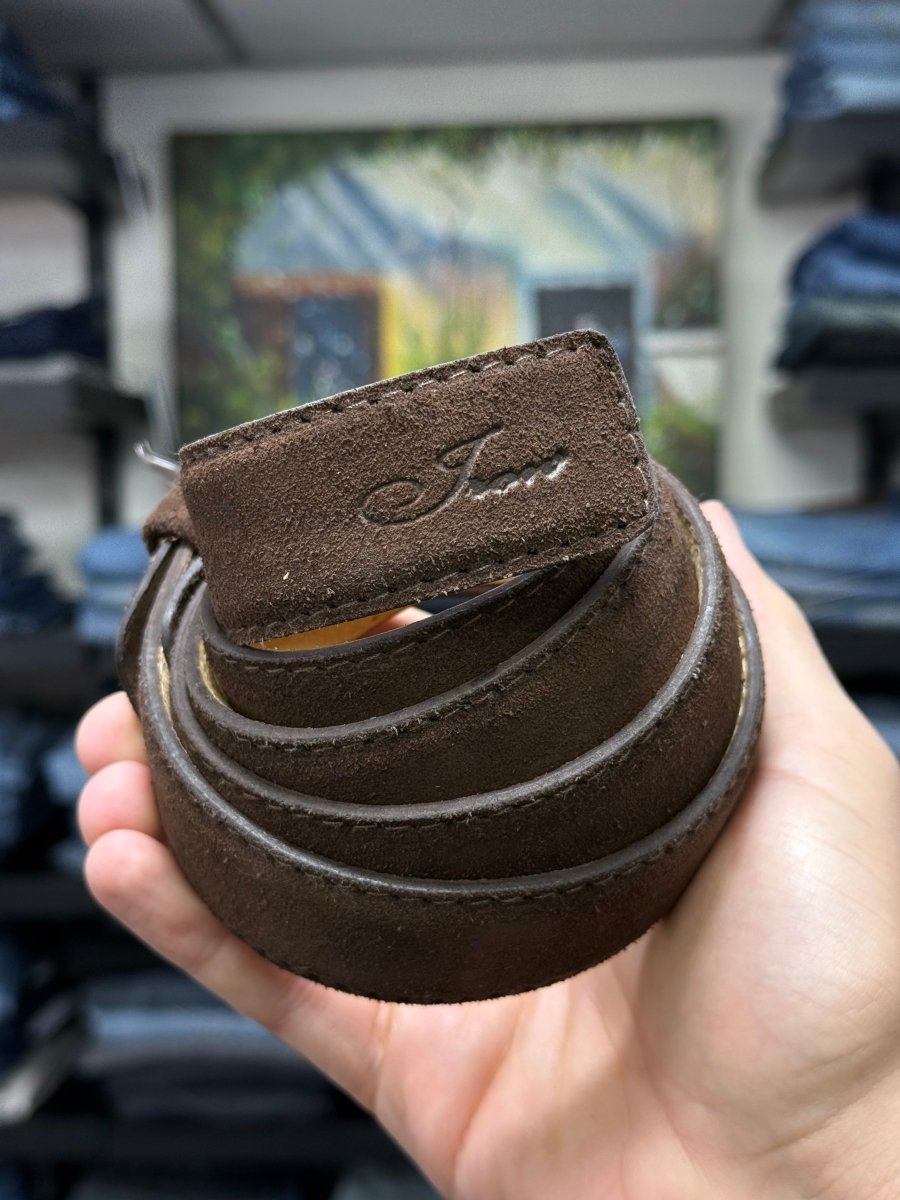 genuine italian suede belt flair by passo