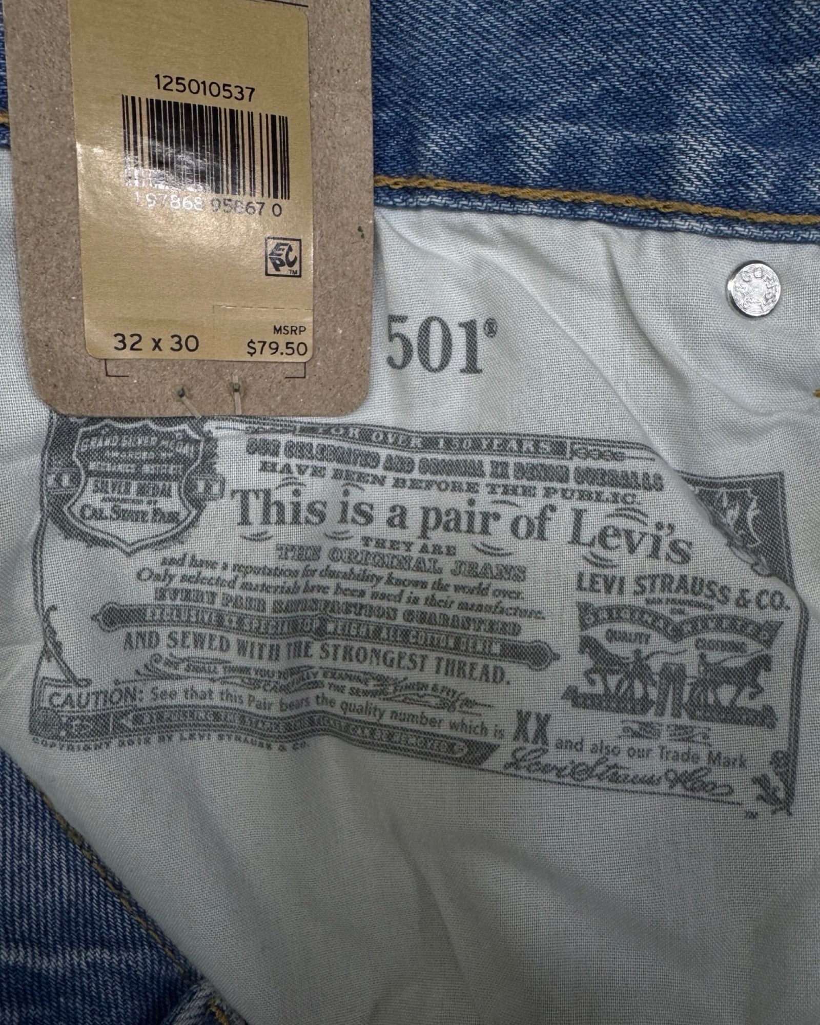 levi's 501 Straight w28l30