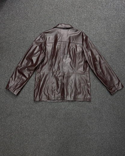 sisley genuine cowhide leather trench LARGE