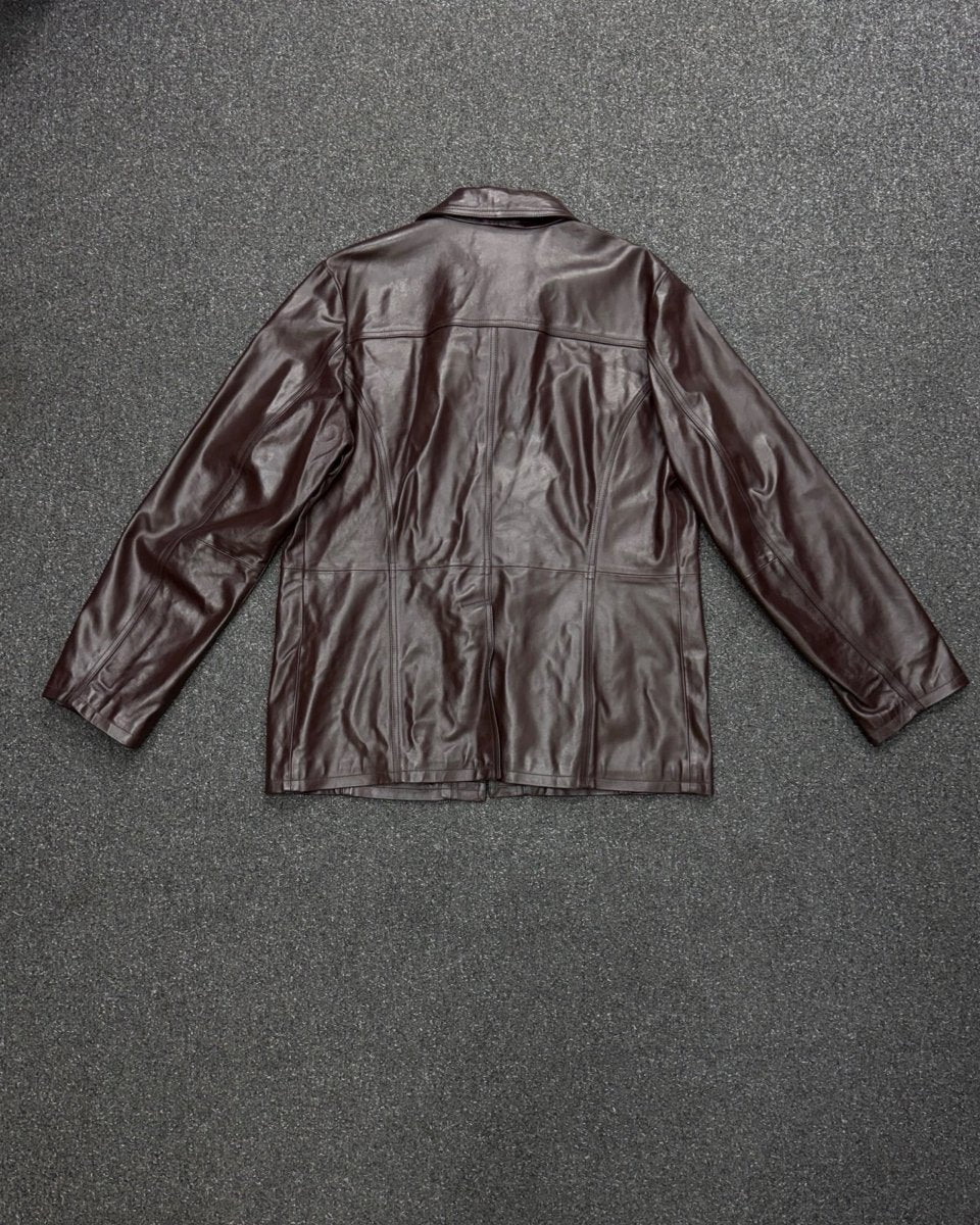 sisley genuine cowhide leather trench LARGE
